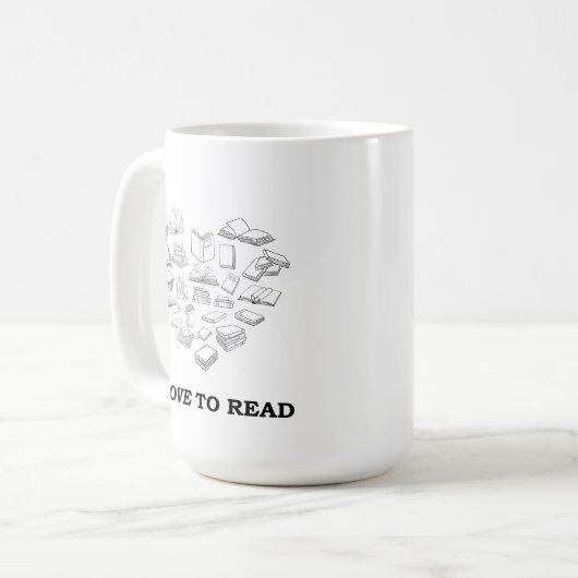 I Love to Read Koffiemok (Voorkant links)