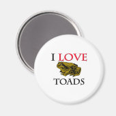 I Love Toads Magneet (Voorkant / Achterkant)