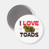 I Love Toads Magneet (Voorkant / Achterkant)