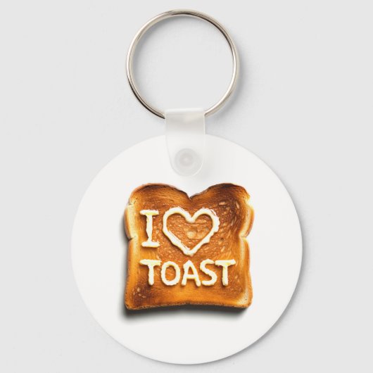 I Love Toast Sleutelhanger (Voorkant)