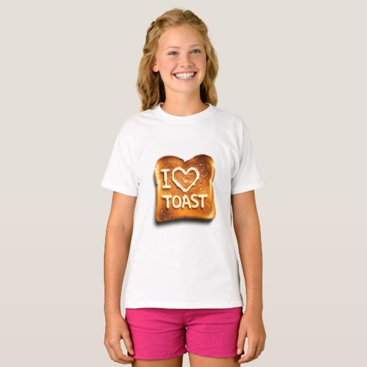 I Love Toast T-shirt (Voorkant volledig)