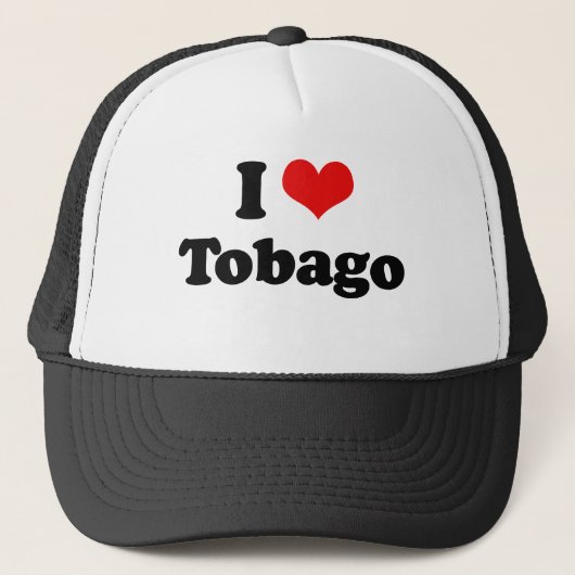 I Love Tobago Tshirt Trucker Pet (Voorkant)