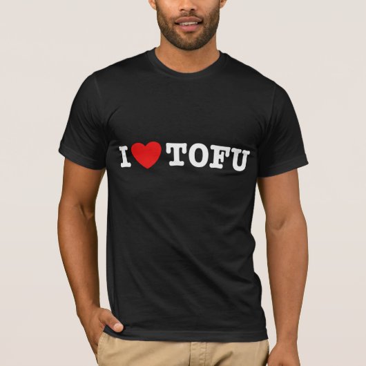 I Love Tofu T-shirt (Voorkant)