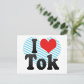I Love Tok Briefkaart (Staand voorkant)