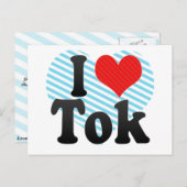 I Love Tok Briefkaart (Voorkant / Achterkant)
