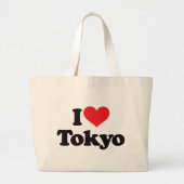 I Love Tokyo Grote Tote Bag (Voorkant)