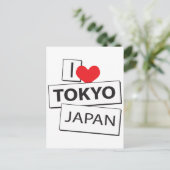 I Love Tokyo Japan Briefkaart (Staand voorkant)