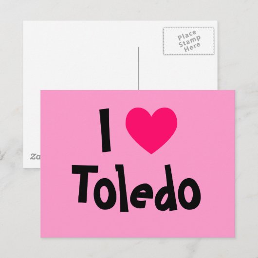 I Love Toledo Briefkaart (Voorkant / Achterkant)