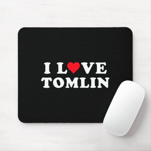 I Love Tomlin Matching Girlfriend &amp; Boyfriend  Muismat (Met muis)