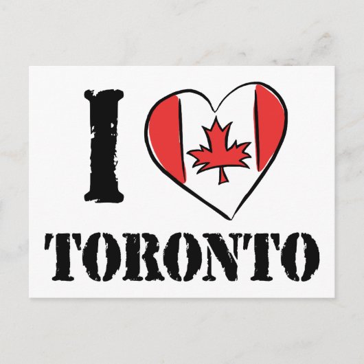I Love Toronto Canada Briefkaart (Voorkant)