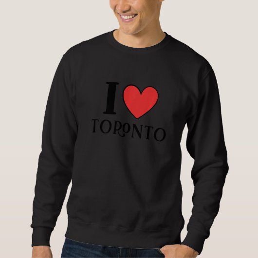I Love Toronto Canada Premium Trui (Voorkant)