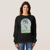 I Love Torrey Pines Beach California Palm Tree Ca Trui (Voorkant volledig)