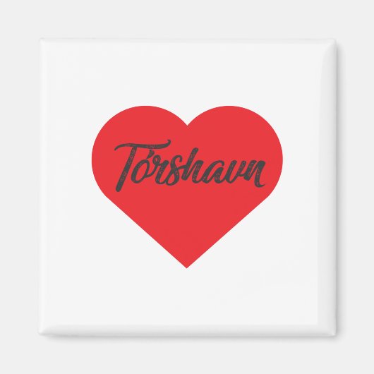 I Love Tórshavn - Faeröer Magneet (Voorkant)