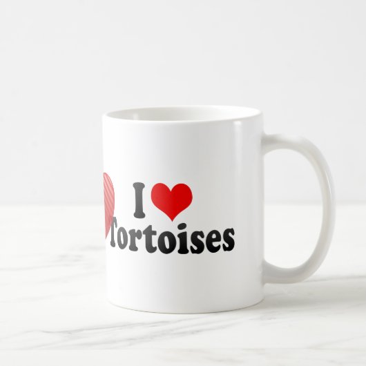 I Love Tortoises Koffiemok (Rechts)