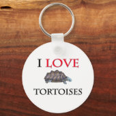 I Love Tortoises Sleutelhanger (Voorkant)