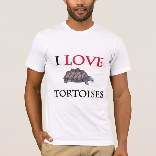 I Love Tortoises T-shirt (Voorkant)