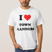 I Love Town Planners T-shirt (Voorkant)