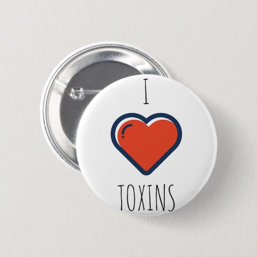 I Love Toxins Button (Voorkant /achterkant)