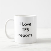 I Love TPS reports Koffiemok (Links)