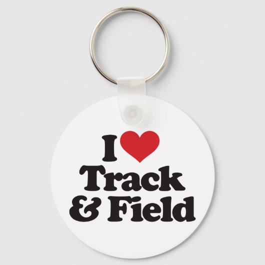 I Love Track en Field Sleutelhanger (Voorkant)