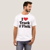 I Love Track en Field T-shirt (Voorkant volledig)