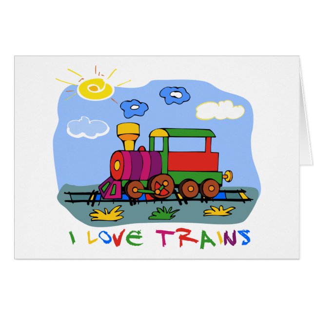 I Love Trains (Voorkant Horizontaal)