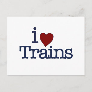 I Love Trains Briefkaart