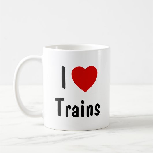 I Love Trains Koffiemok (Links)