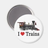 I Love Trains Magneet (Voorkant / Achterkant)
