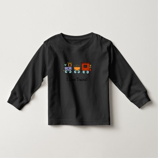 I Love Trains Shirt (Voorkant)
