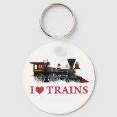 I Love Trains Sleutelhanger (Voorkant)
