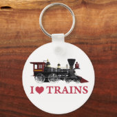 I Love Trains Sleutelhanger (Voorkant)