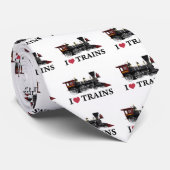 I Love Trains Stropdas (Opgerold)