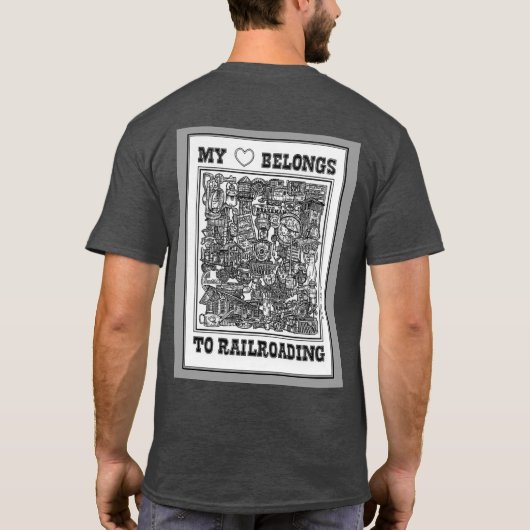 I Love Trains T-Shirt (Achterkant)