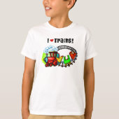 I Love Trains T-shirt (Voorkant)