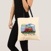 I Love Trains Tote Bag (Voorkant (product))