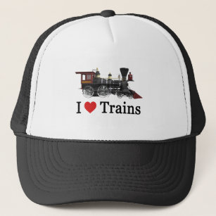 I Love Trains Trucker Pet