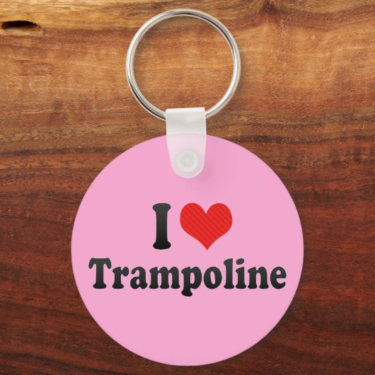 I Love Trampoline Sleutelhanger (Voorkant)