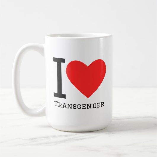 I love transgender koffiemok (Links)