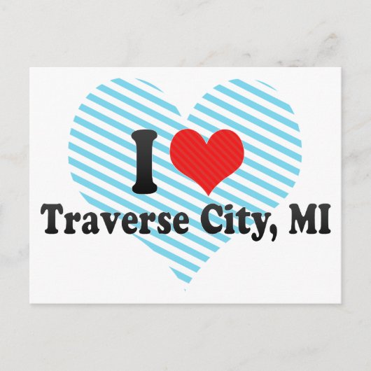 I Love Traverse City, MI Briefkaart (Voorkant)