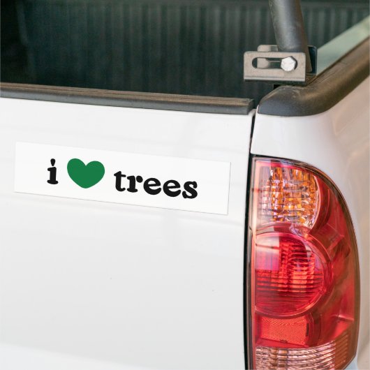 I Love Trees Bumpersticker