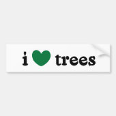 I Love Trees Bumpersticker (Voorkant)
