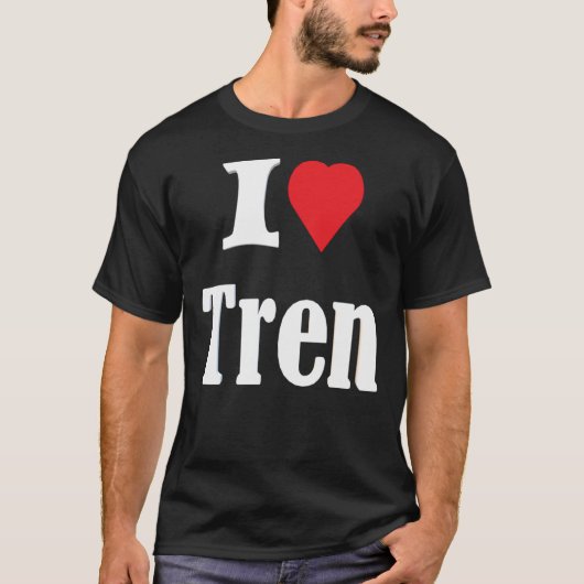 I Love Tren Classic T-Shirt (Voorkant)