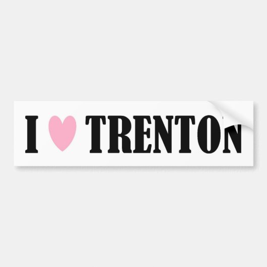 I Love Trenton Bumpersticker (Voorkant)