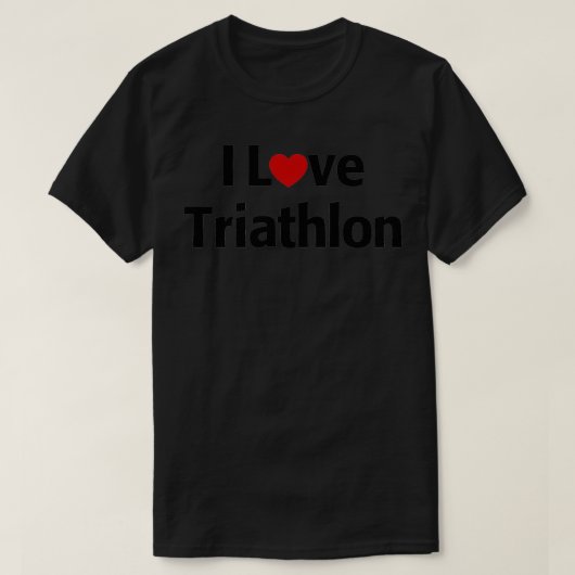 I Love Triathlon 3 T-shirt (Design voorkant)