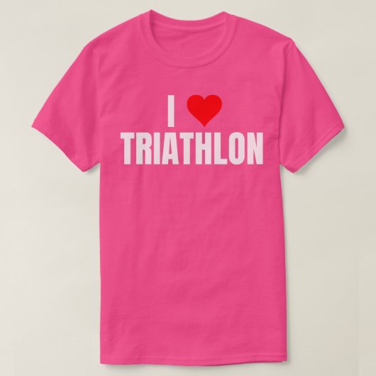 I Love Triathlon 5 T-shirt (Design voorkant)