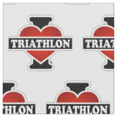 I Love Triathlon Stof (Close Up)