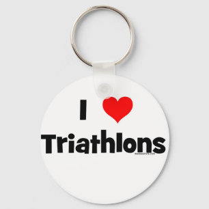 I Love Triathlons Sleutelhanger