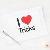 I Love Tricks Rechthoekige Sticker (Envelop)