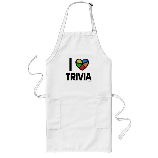 I Love Trivia Fun Party Games Design Lang Schort (Voorkant)